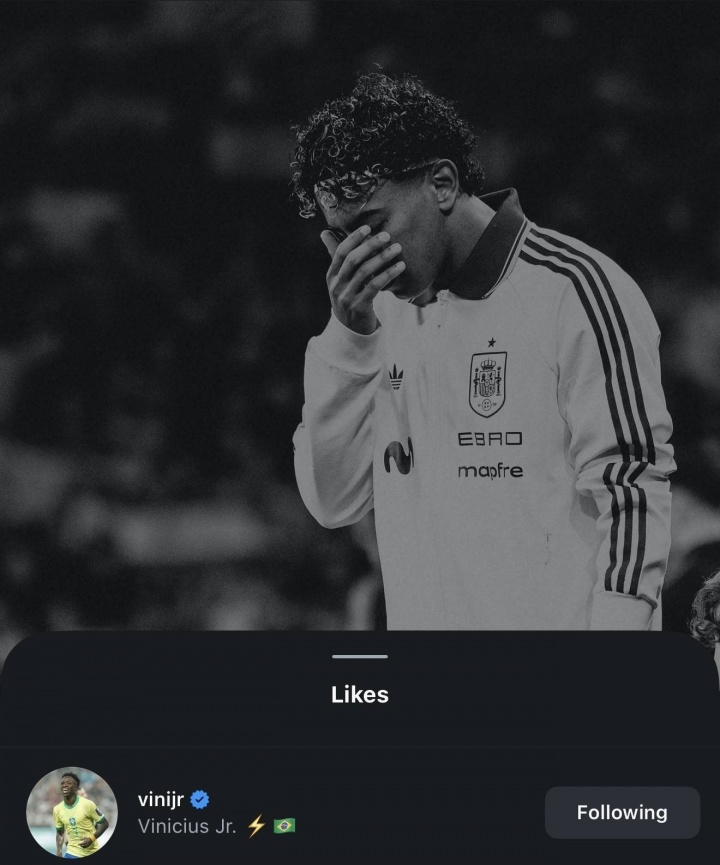 乐鱼app-维尼修斯点赞亚马尔谴责种族歧视帖文，前者曾多次遭遇种族歧视